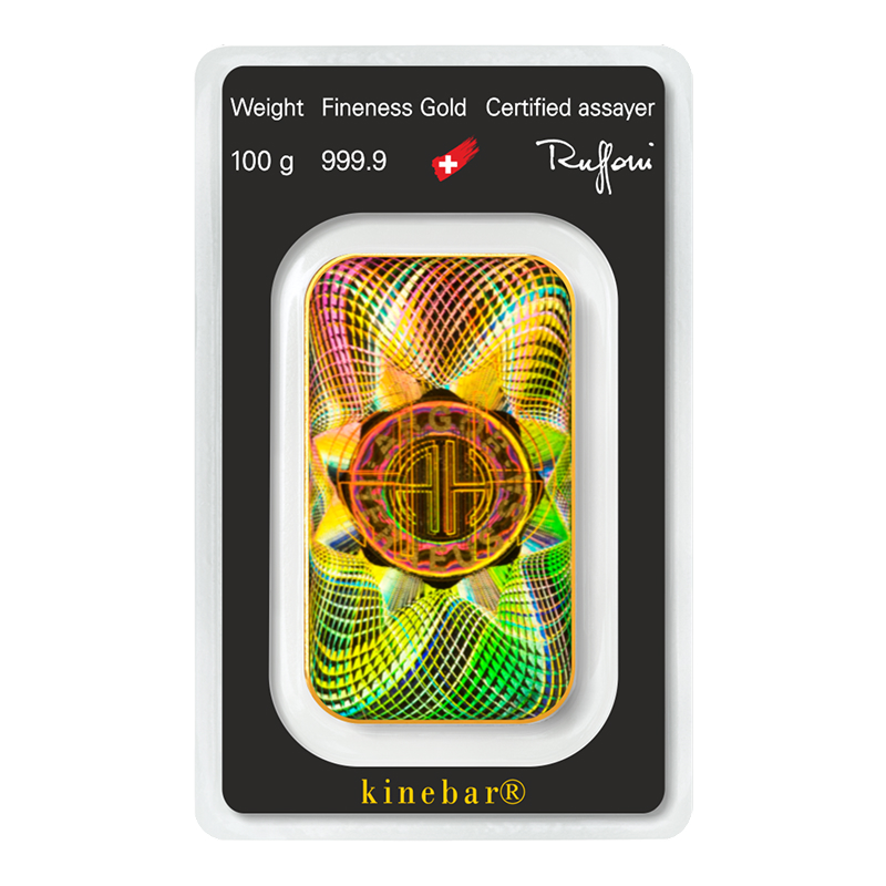 100 Gram Argor Heraeus Kinebar Gold Bullion Bar - Image 2