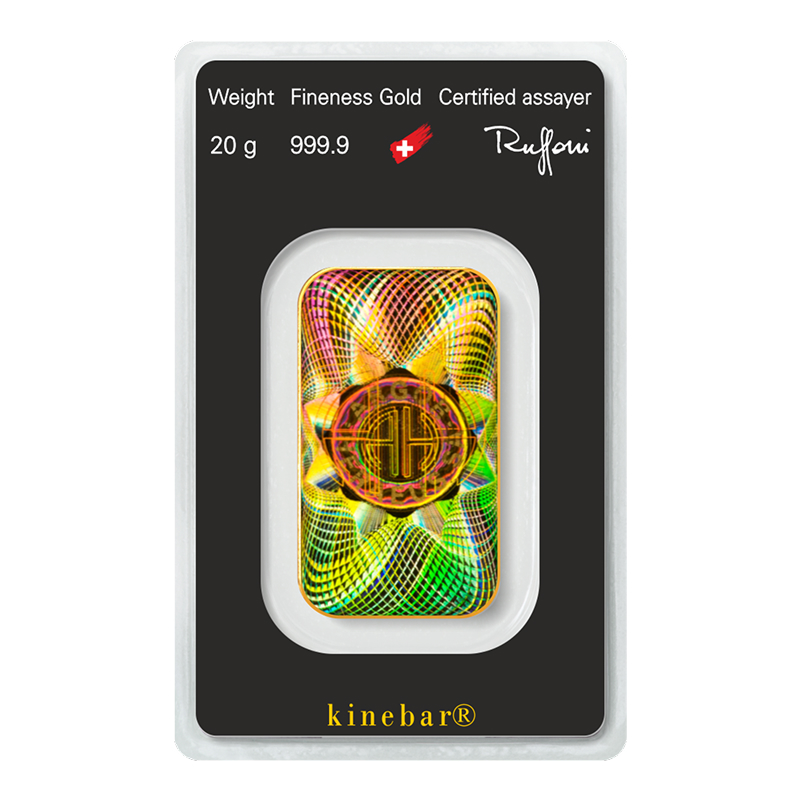 20 Gram Argor Heraeus Kinebar Gold Bullion Bar - Image 2
