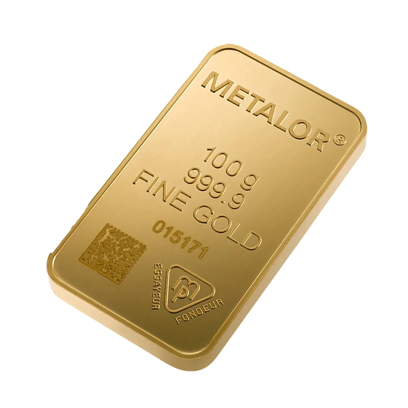 100 Gram Metalor Swiss Gold Bullion Bar - Image 3